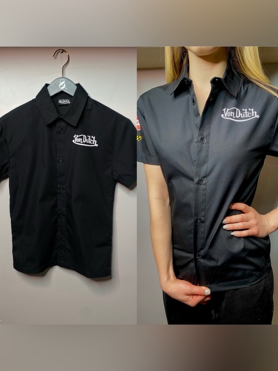 Von Dutch Tops - NTW Von Dutch Button Down Graphic